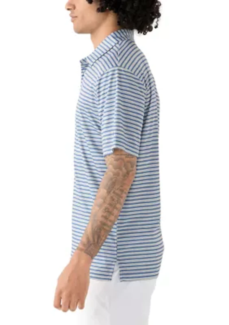 Men's Multicolored Stripe Polo Shirt