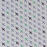 Airplane Print Polo Shirt