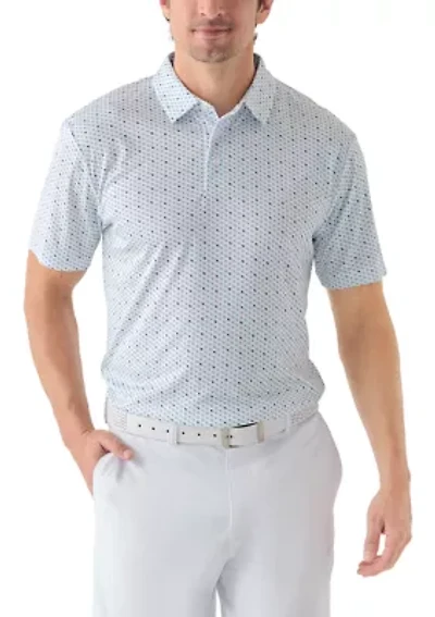 Airplane Print Polo Shirt