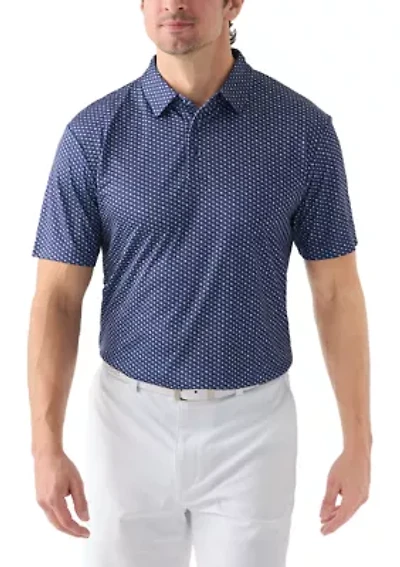 Airplane Print Polo Shirt