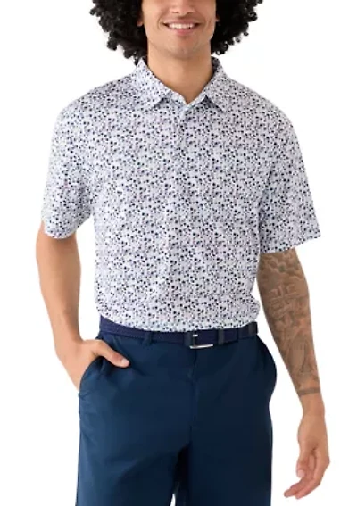 Men's Acorn Print Polo Shirt