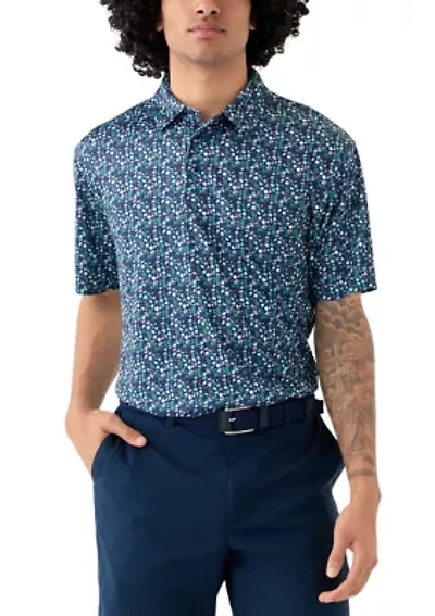 Men's Acorn Print Polo Shirt
