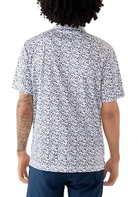 Men's Acorn Print Polo Shirt