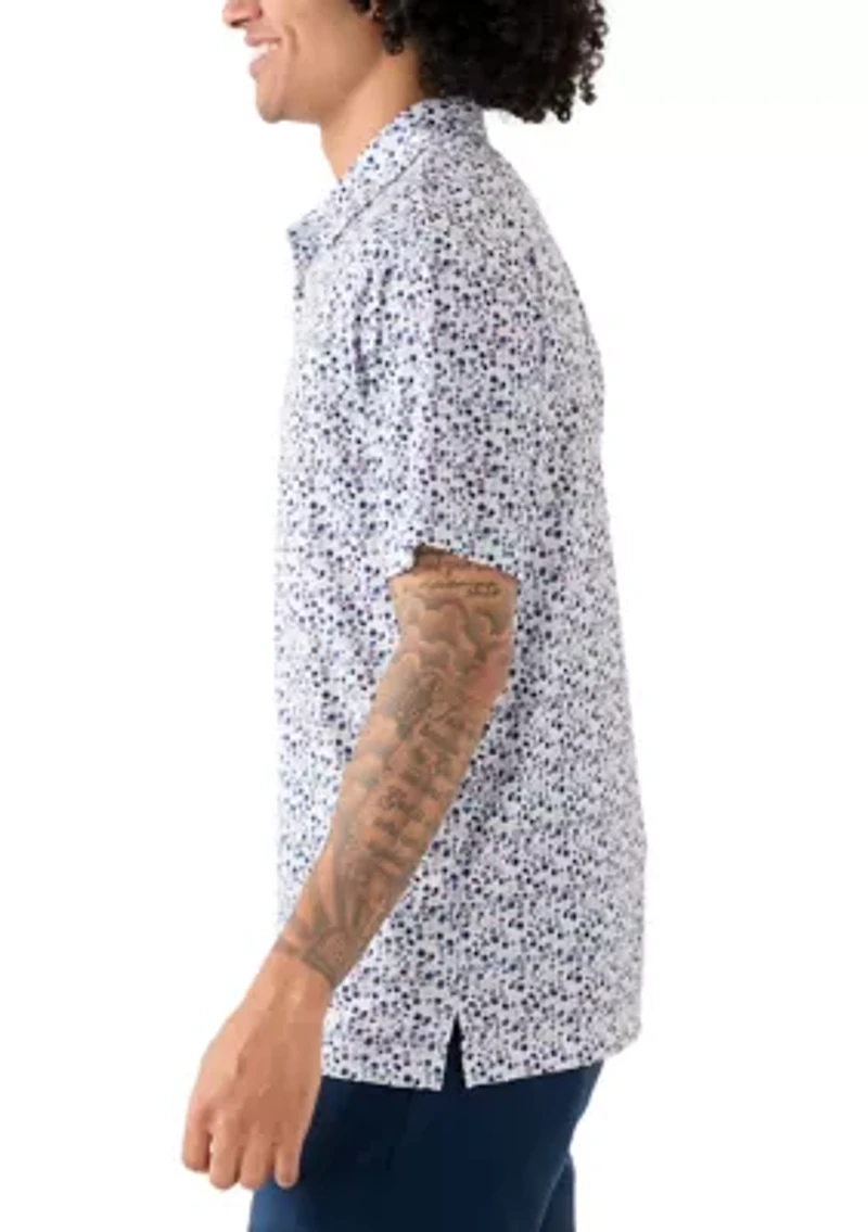 Men's Acorn Print Polo Shirt