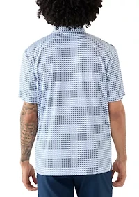 Men's Geometric Print Polo Shirt