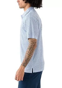 Men's Geometric Print Polo Shirt