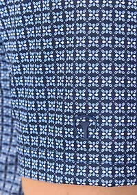 Men's Geometric Print Polo Shirt