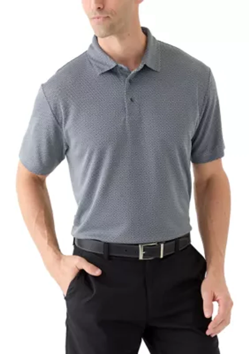 Men's Fall Jacquard Polo Shirt