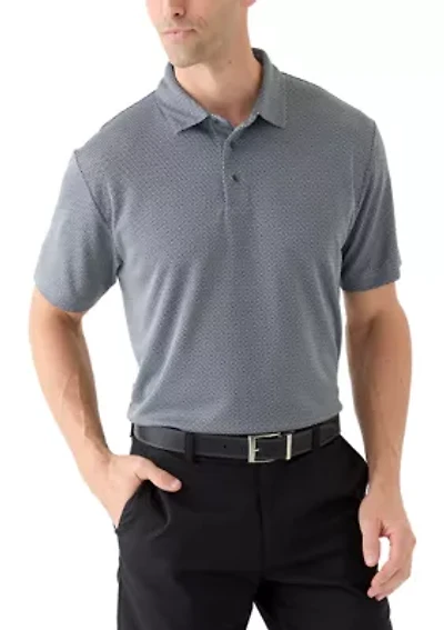Men's Fall Jacquard Polo Shirt