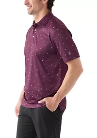 Martini Print Polo Shirt