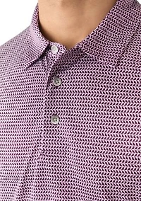 Men's Birdie Print Polo Shirt