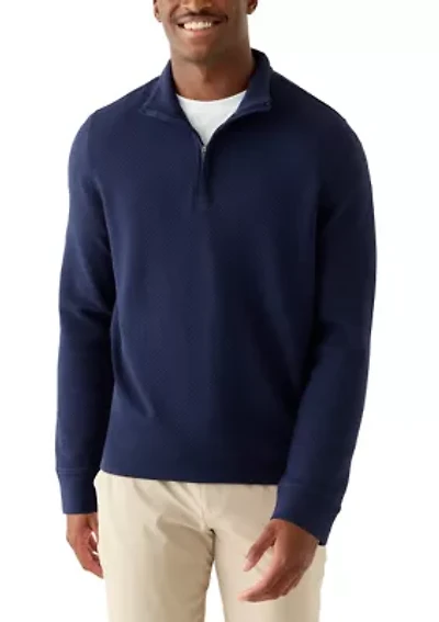 Men's Midweight Argyle 1/4 Zip Pullover