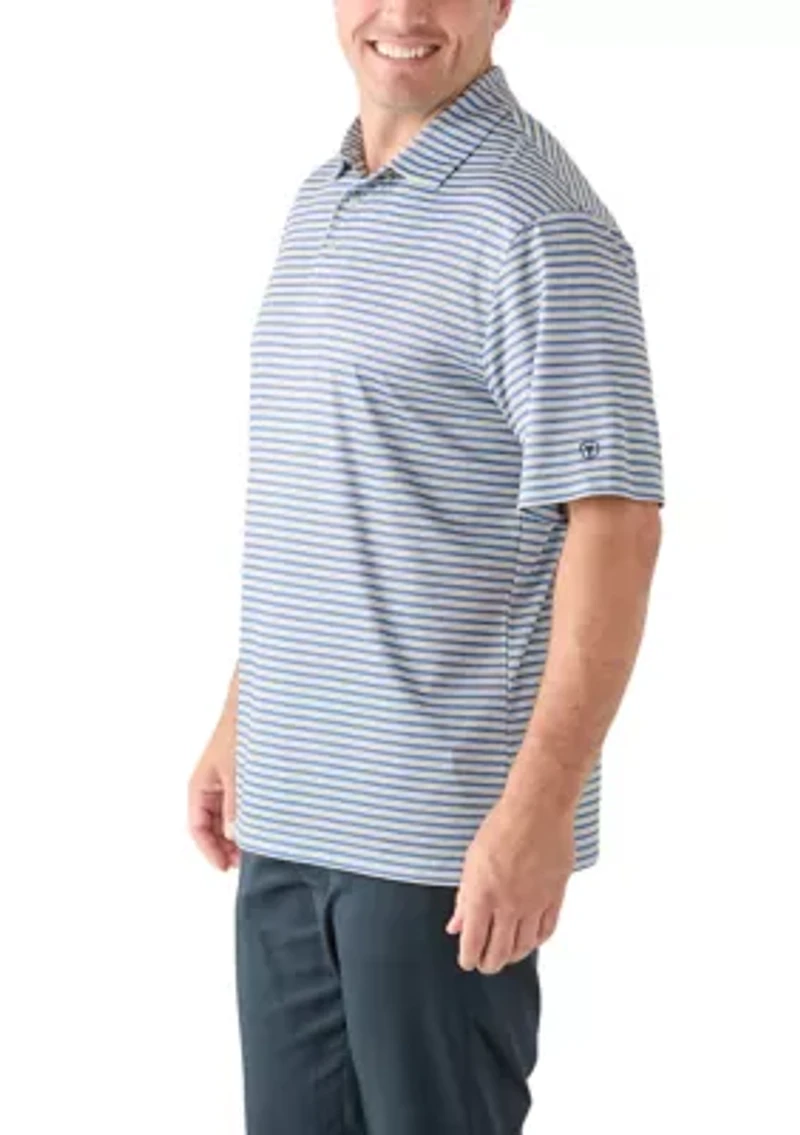 Big & Tall Multi Stripe Polo Shirt