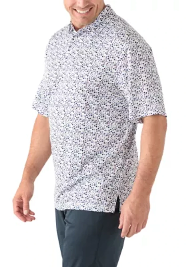 Big & Tall  Short Sleeve Printed Polo Shirt