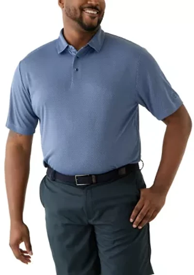 Big & Tall Jacquard Printed Polo Shirt