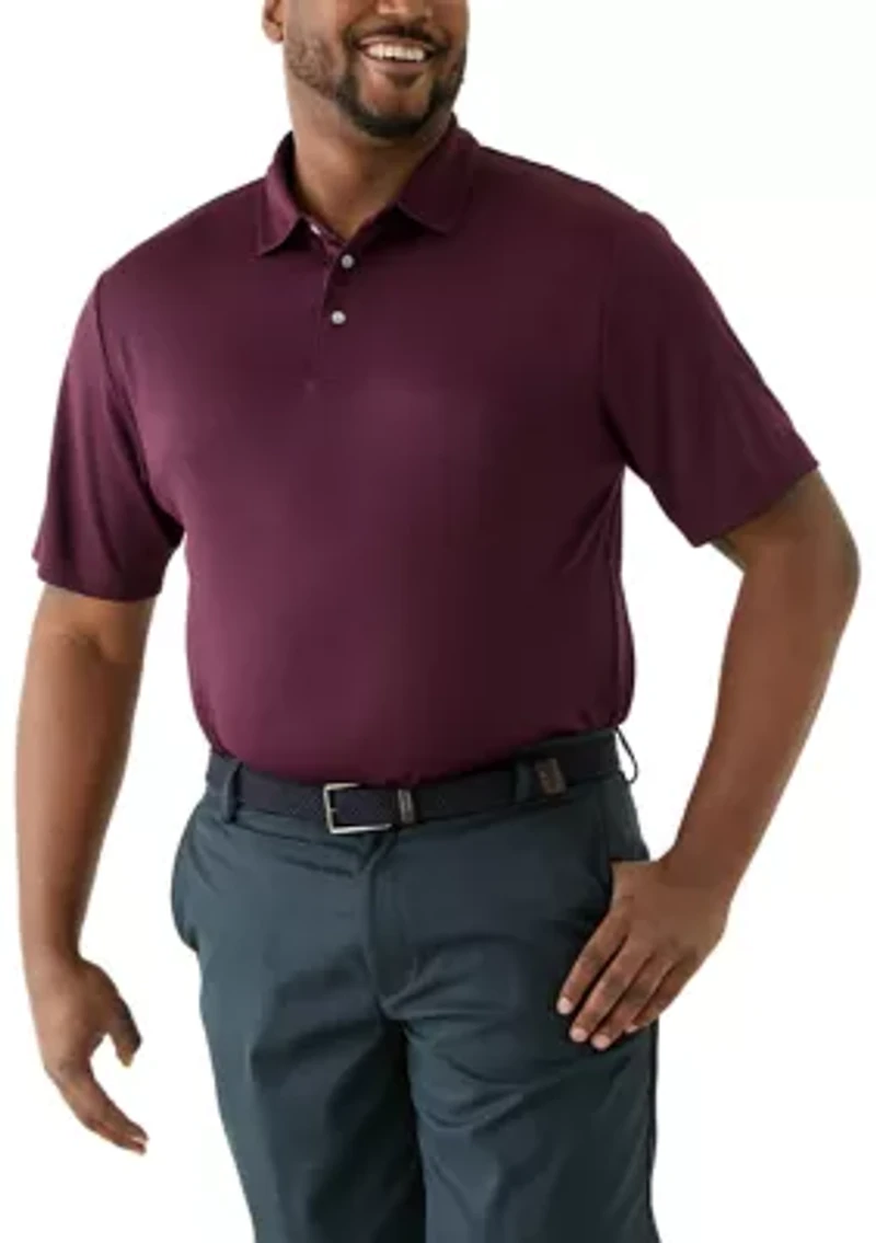 Big & Tall Jacquard Printed Polo Shirt