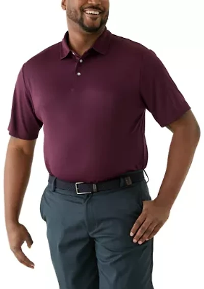Big & Tall Jacquard Printed Polo Shirt