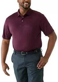 Big & Tall Jacquard Printed Polo Shirt