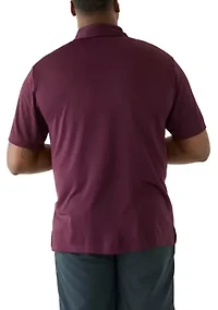 Big & Tall Jacquard Printed Polo Shirt