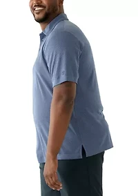 Big & Tall Jacquard Printed Polo Shirt