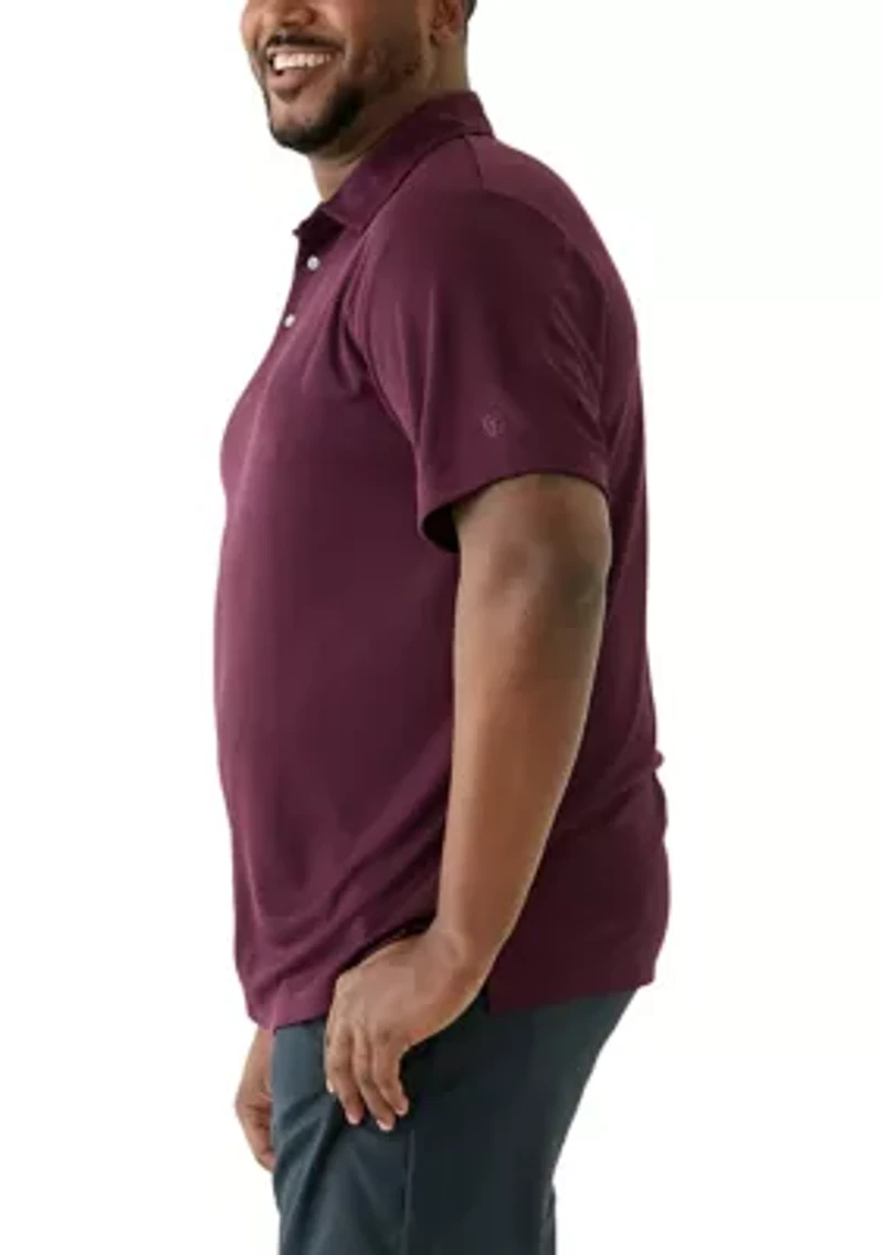 Big & Tall Jacquard Printed Polo Shirt