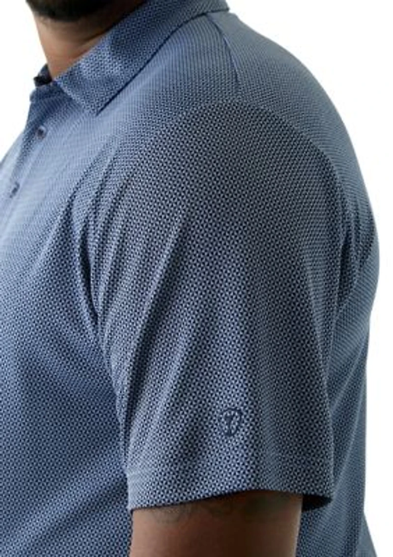Big & Tall Jacquard Printed Polo Shirt