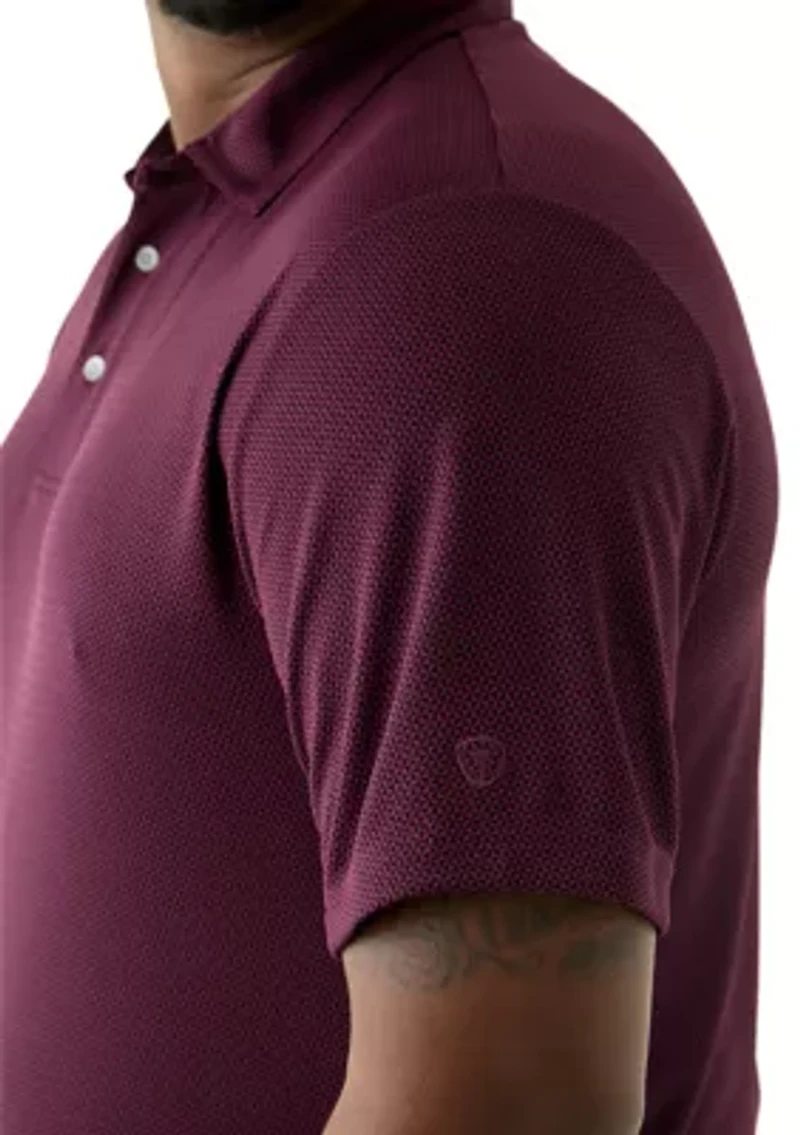 Big & Tall Jacquard Printed Polo Shirt