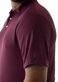 Big & Tall Jacquard Printed Polo Shirt