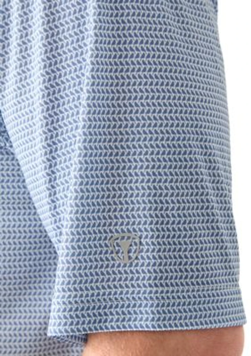 Big & Tall Short Sleeve Bird Print Polo Shirt