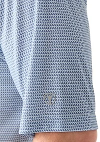 Big & Tall Short Sleeve Bird Print Polo Shirt