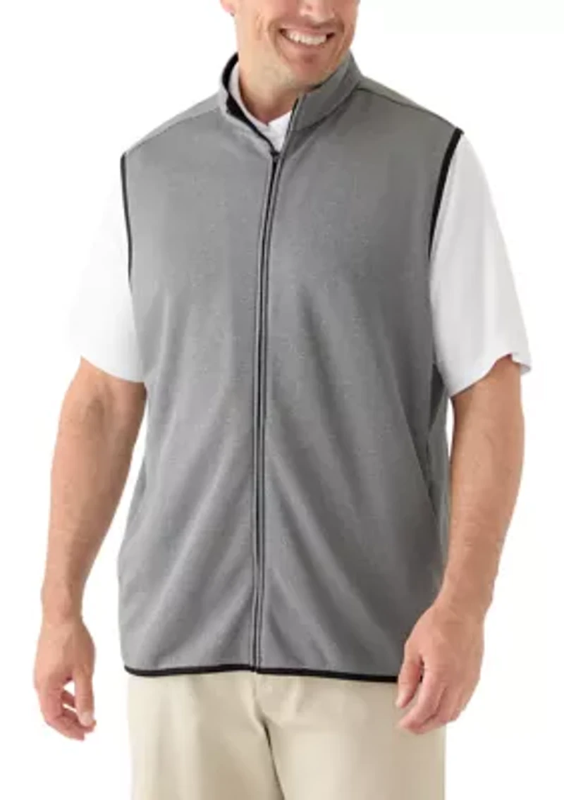 Big & Tall and Horizontal Heather Fleece Vest