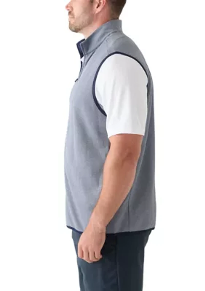 Big & Tall and Horizontal Heather Fleece Vest