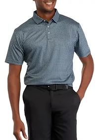 Men's Gingham Polo Shirt