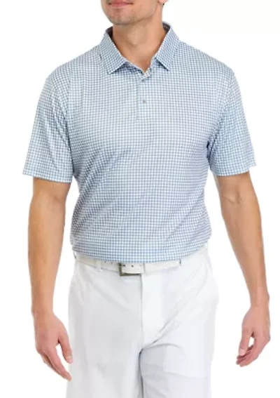 Men's Gingham Polo Shirt