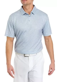 Men's Gingham Polo Shirt
