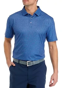 Men's Gingham Polo Shirt