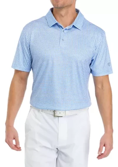 Men's Gingham Polo Shirt
