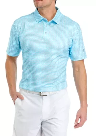 Men's Gingham Polo Shirt