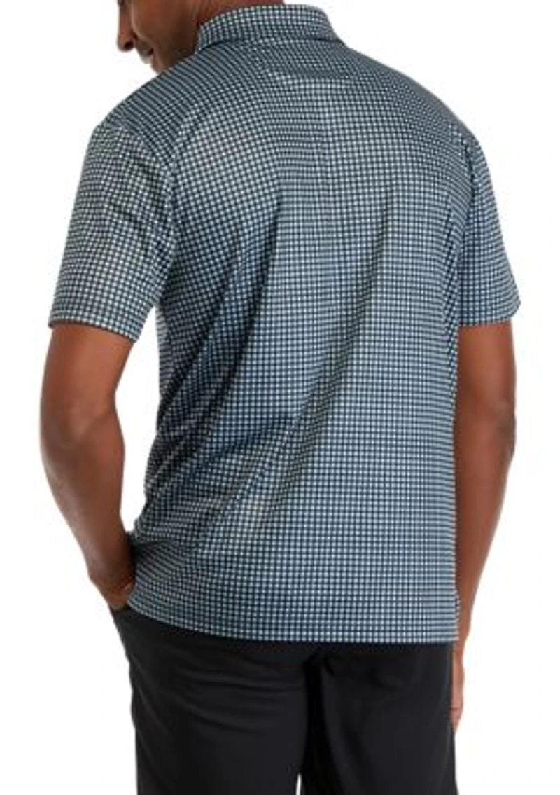 Men's Gingham Polo Shirt