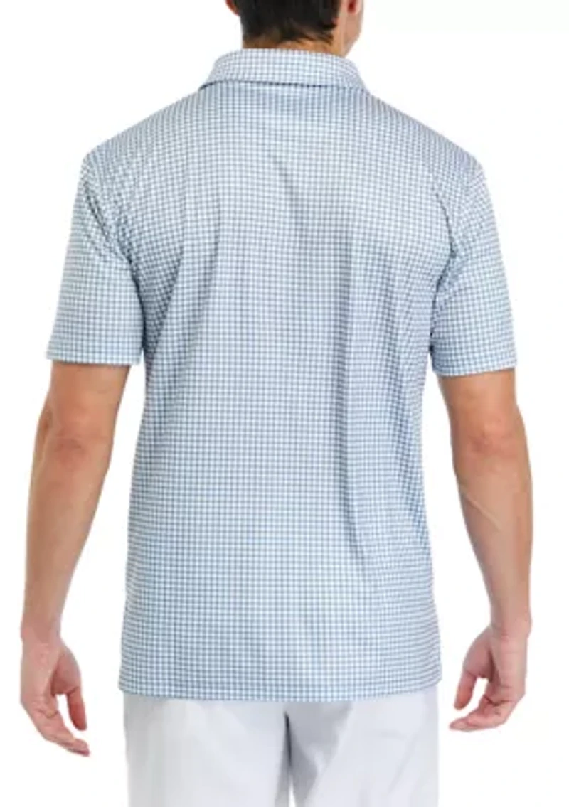 Men's Gingham Polo Shirt