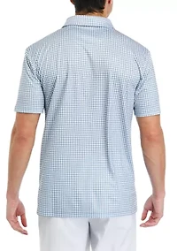 Men's Gingham Polo Shirt