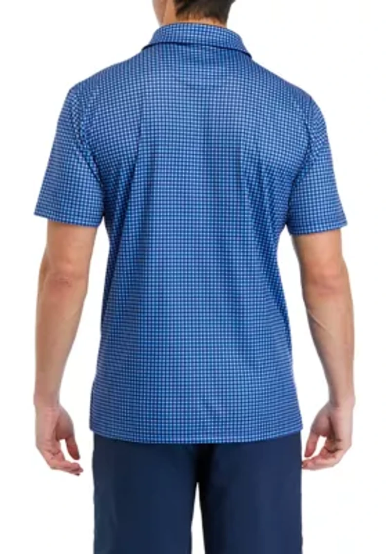 Men's Gingham Polo Shirt