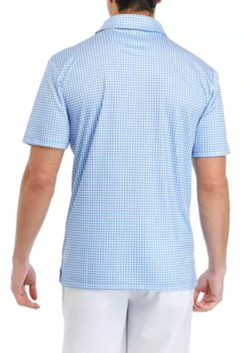 Men's Gingham Polo Shirt