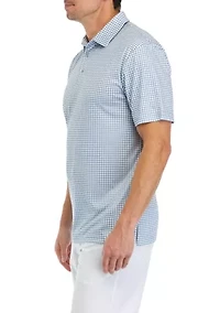 Men's Gingham Polo Shirt