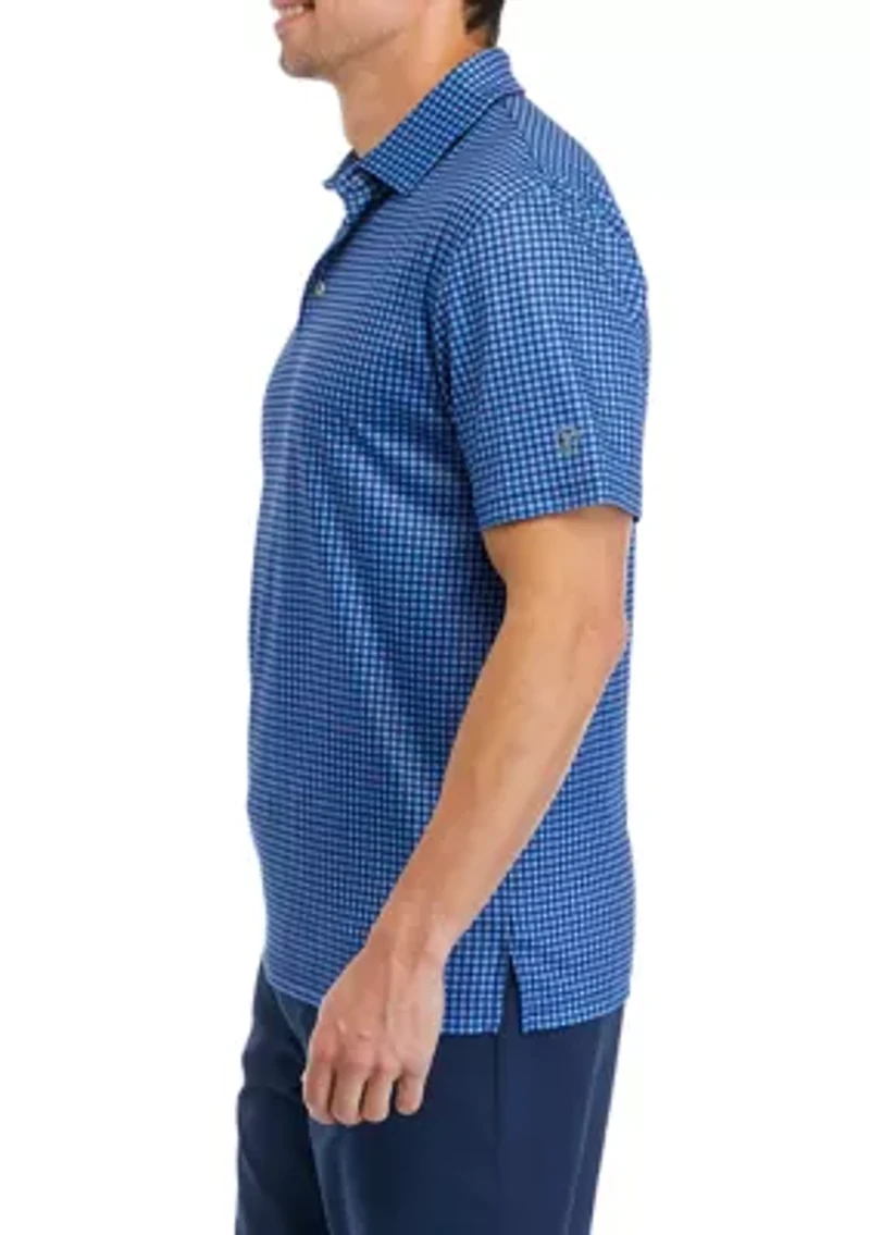 Men's Gingham Polo Shirt