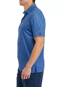 Men's Gingham Polo Shirt