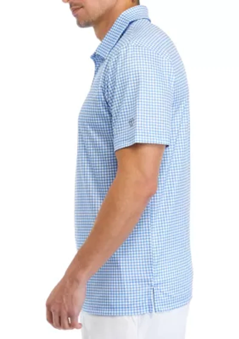 Men's Gingham Polo Shirt