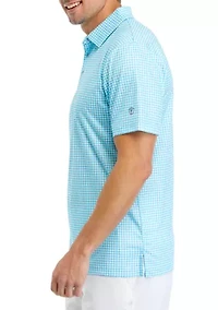 Men's Gingham Polo Shirt