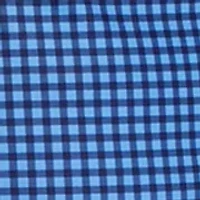 Big & Tall Short Sleeve Gingham Print Polo Shirt