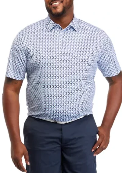 Big & Tall Short Sleeve Labrador Print Polo Shirt